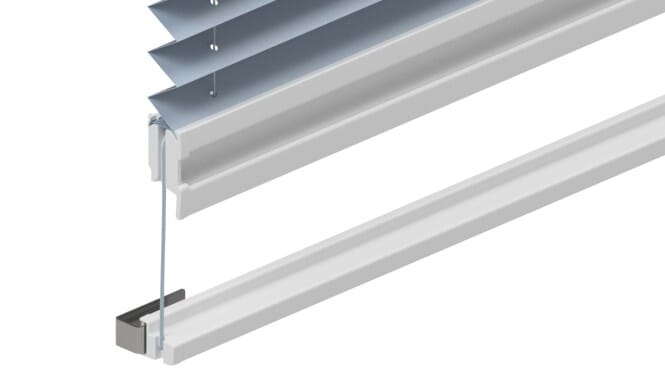 Smart Plissee SL Loggia mit Montageprofil