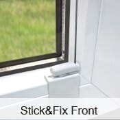 Stick & Fix Front für runde und schräge Glasleisten