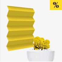 Plissee Gelb mit Frische-Effekt