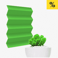 Plissee Grün mit natürlichem Erscheinungsbild