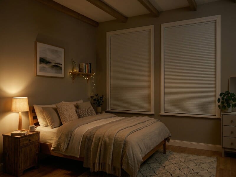 Wabe Blackout Wabenplissee — Maximale Isolation und Verdunkelung